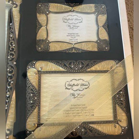 Sheffield Home Vintage Collection Photo Frames Austrian Crystals - Picture 3 of 8